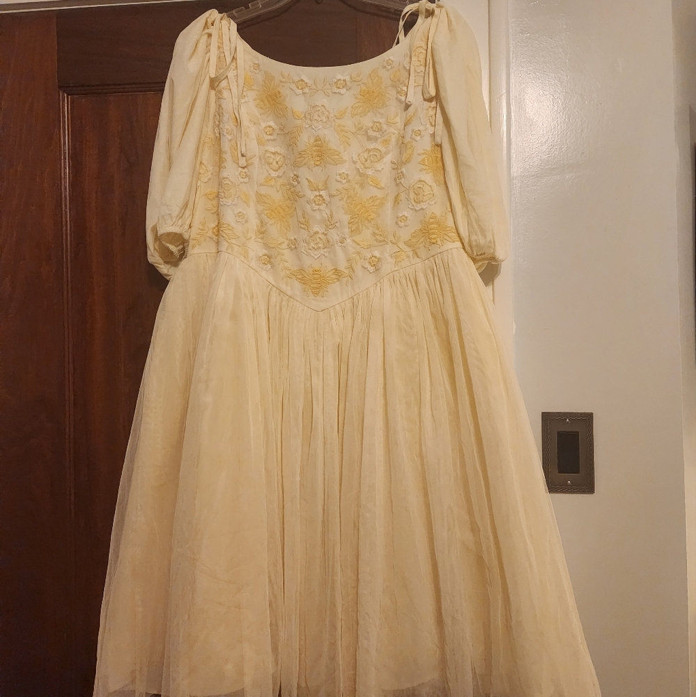 JessaKae Honey Bee Embroidered Dress